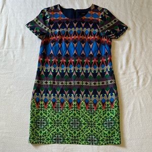 JCrew Geometric print dress